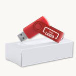 Rotačné 16 GB usb kľúče s vlastnou potlačou loga