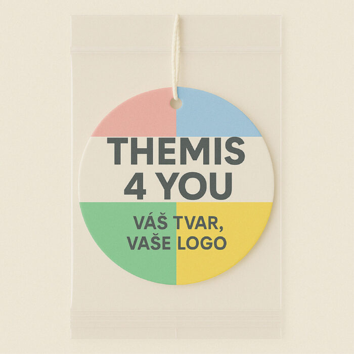 Vône do auta s potlačou s vlastným tvarom